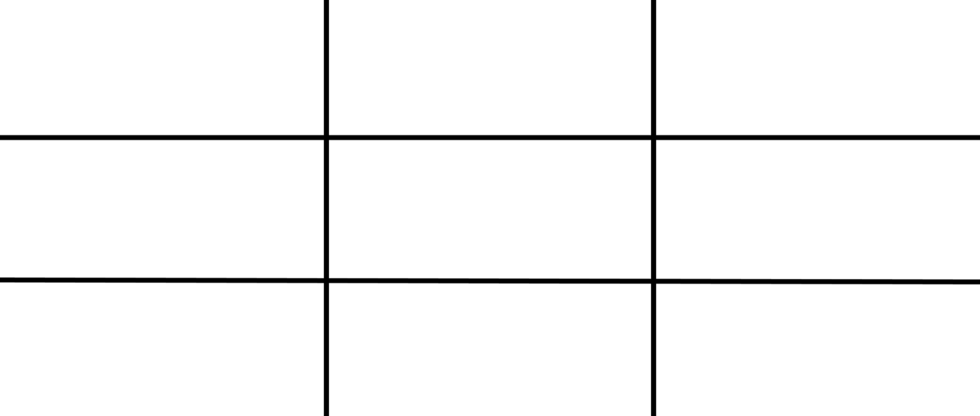 Black Rule of Thirds Grid